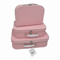 Koffer set van 3 roze 