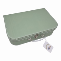 Koffer XL groen met metalen rand 