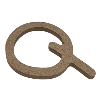 Mdf Letters Blank  6 cm : Q