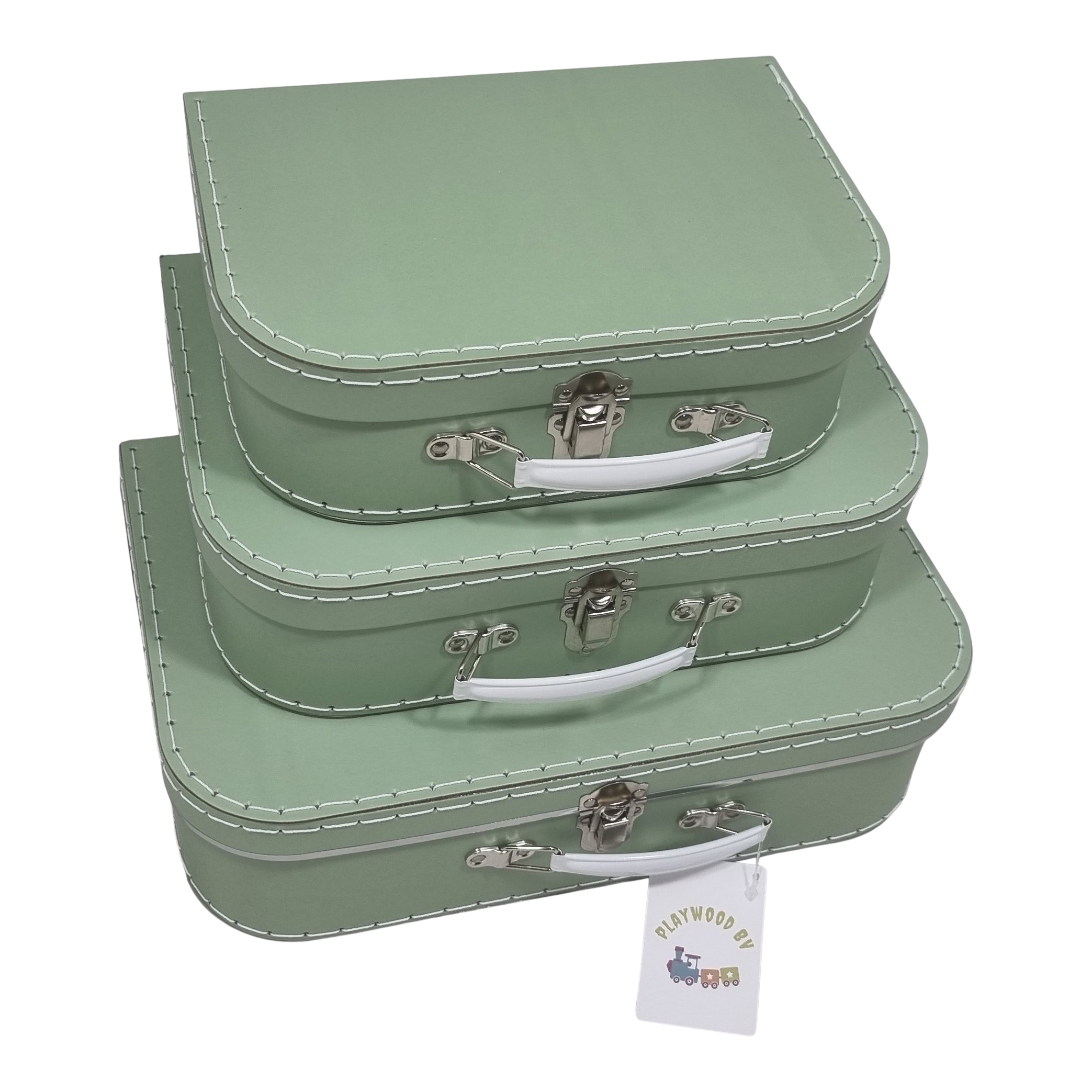 Koffer set van 3 groen