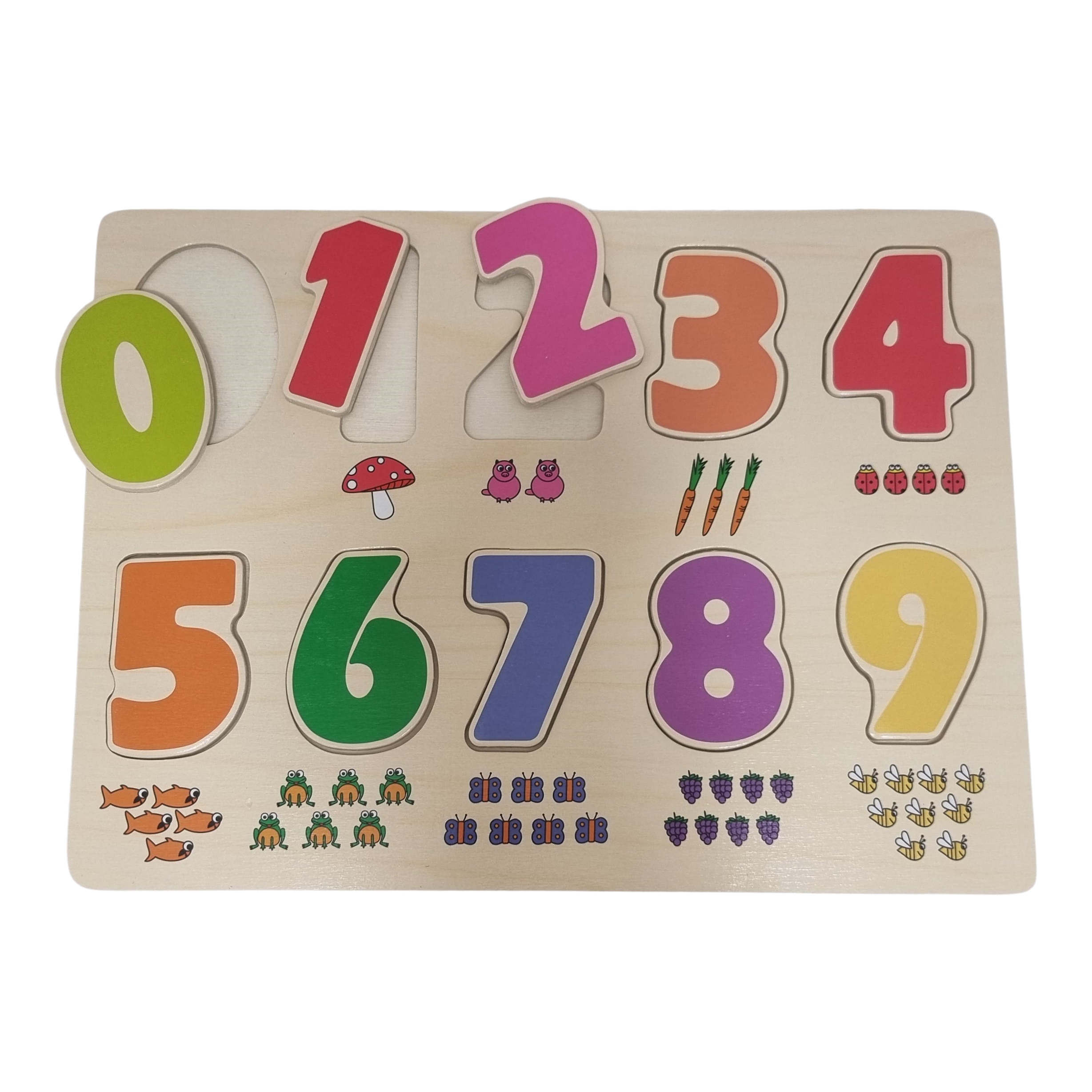 Puzzel cijfers 0-9 met figuren