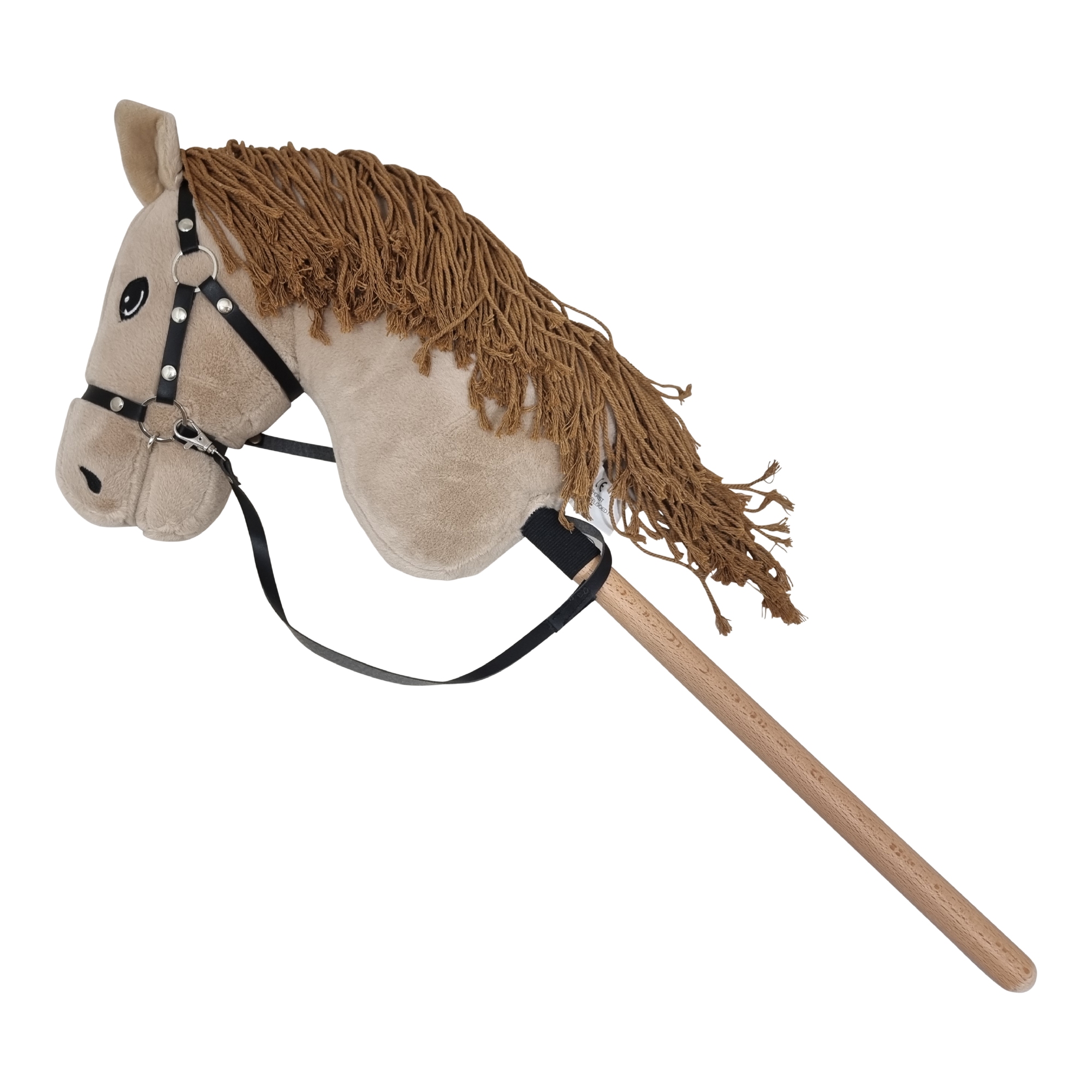 Stokpaard met halster voor hobby horsing